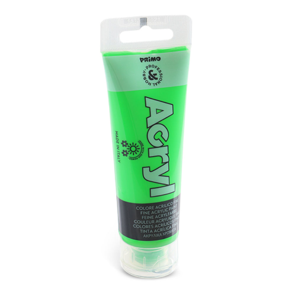 ACRYL ACRILICO TUBO 75ML - VERDE FLUOPrimo