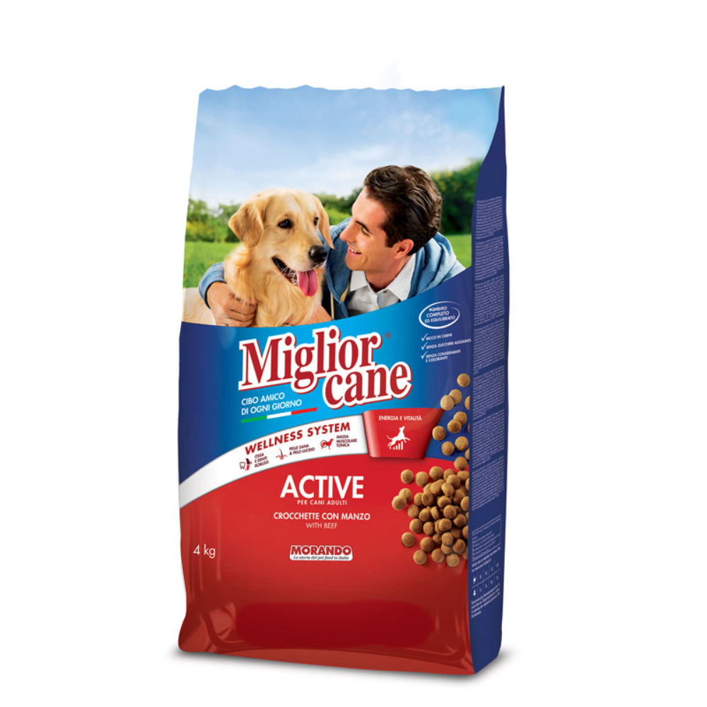 Migliorcane - Active Crocchette con Manzo - 4kgMorando