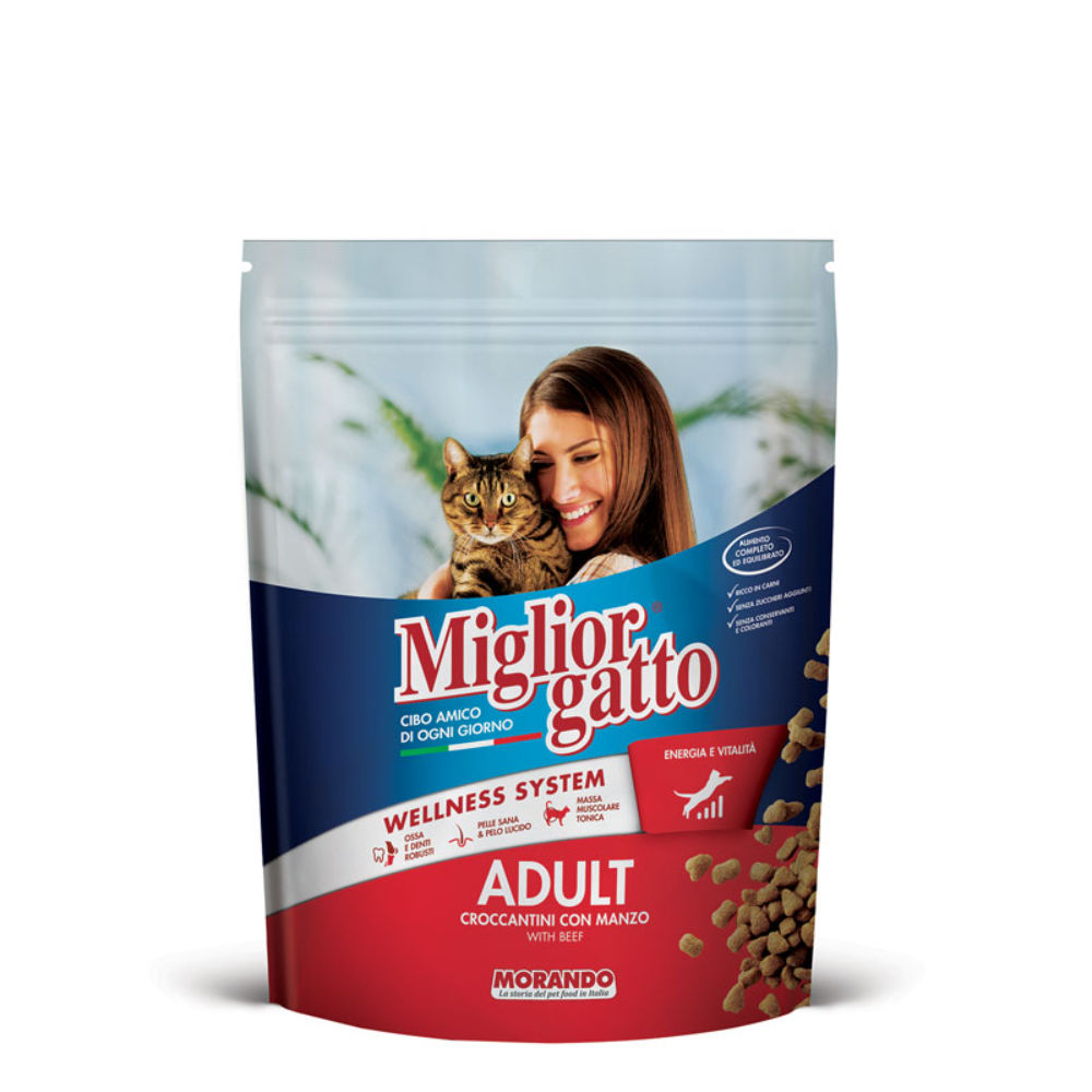 Migliorgatto - Adult Croccantini con Manzo - 400gMorando