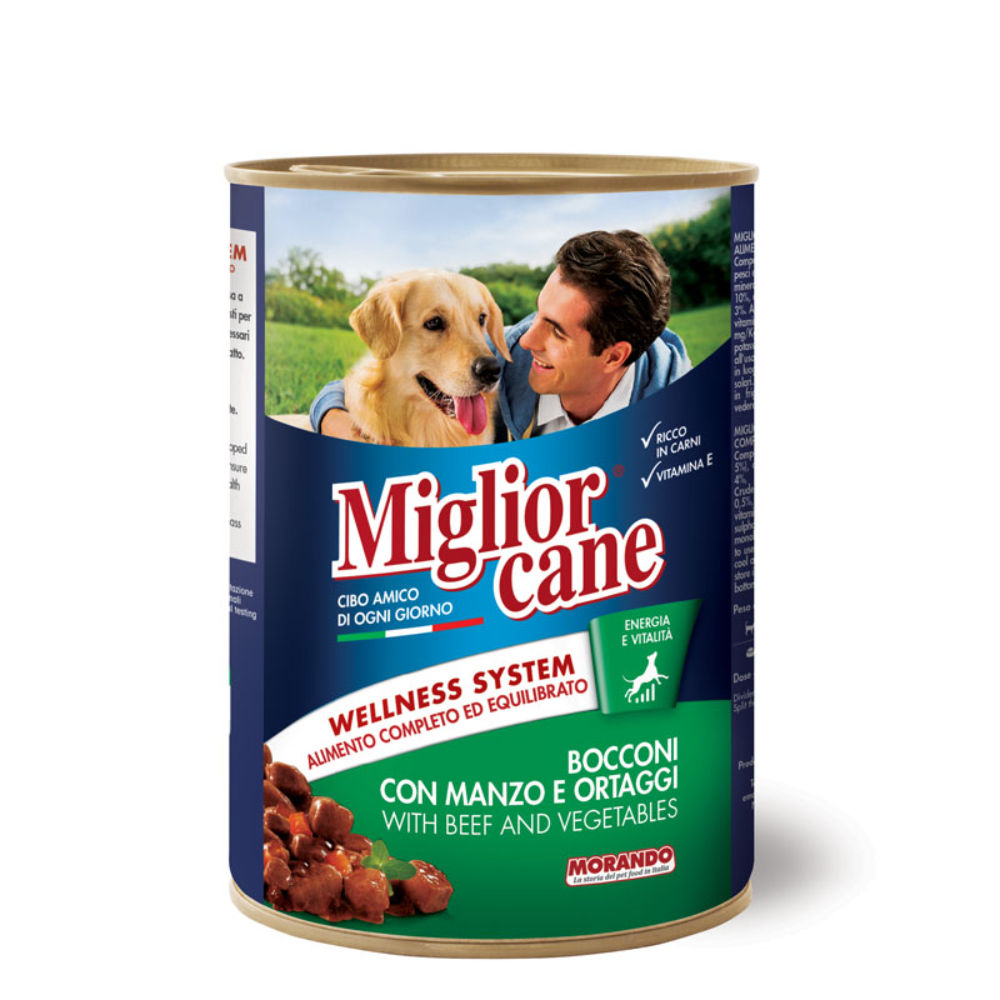 Migliorcane - Bocconi con Manzo & Ortaggi - 405gMiglior Cane