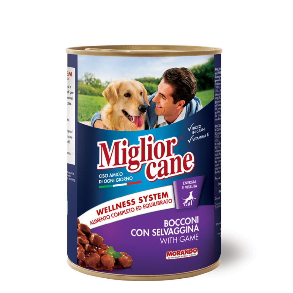 Migliorcane - Bocconi con Selvaggina - 405gMiglior Cane