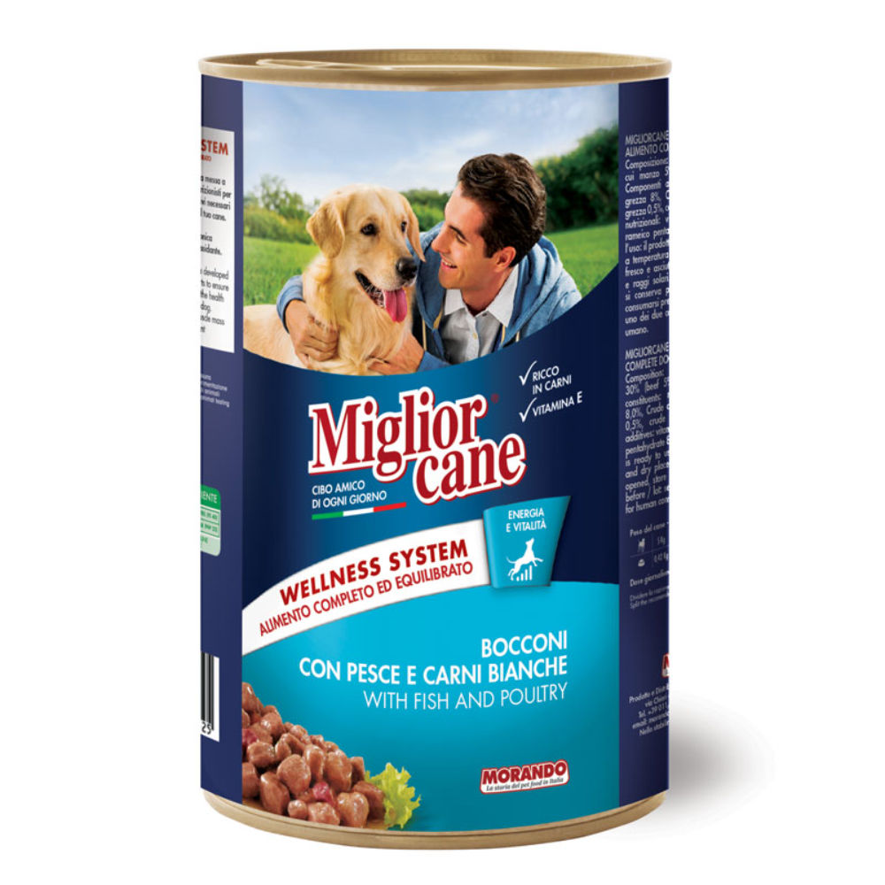 Migliorcane - Bocconcini con Pesce e Carni Bianche - 1250gMorando