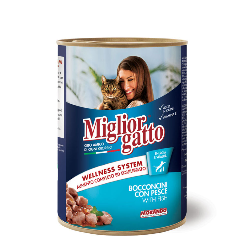 Migliorgatto - Bocconcini con Pesce - 405gMorando