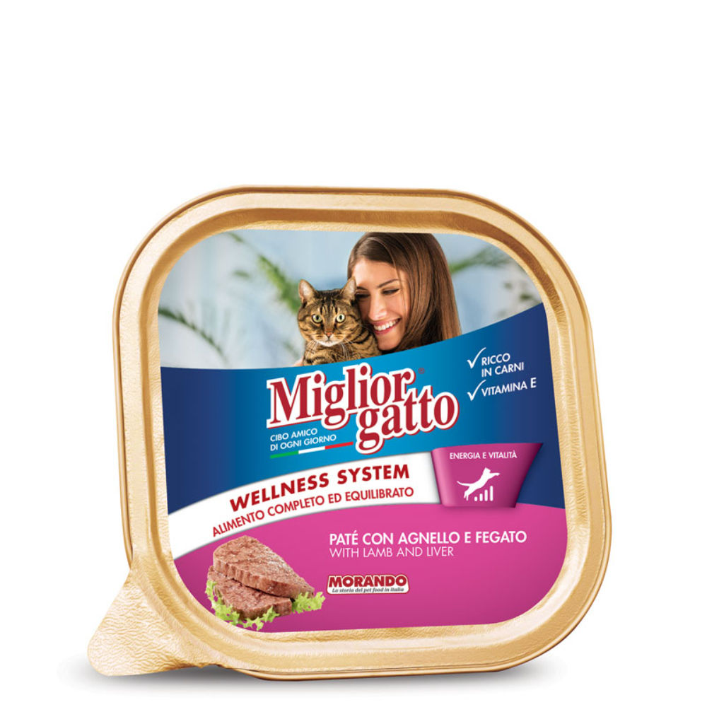 Migliorgatto - Patè con Agnello e Fegato - 100gMorando
