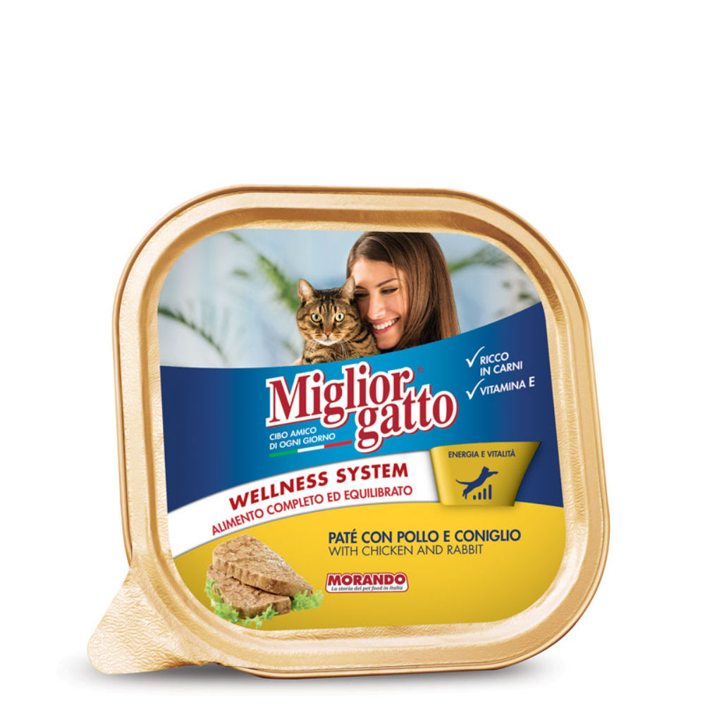 Migliorgatto - Patè con Pollo e Coniglio - 100gMorando