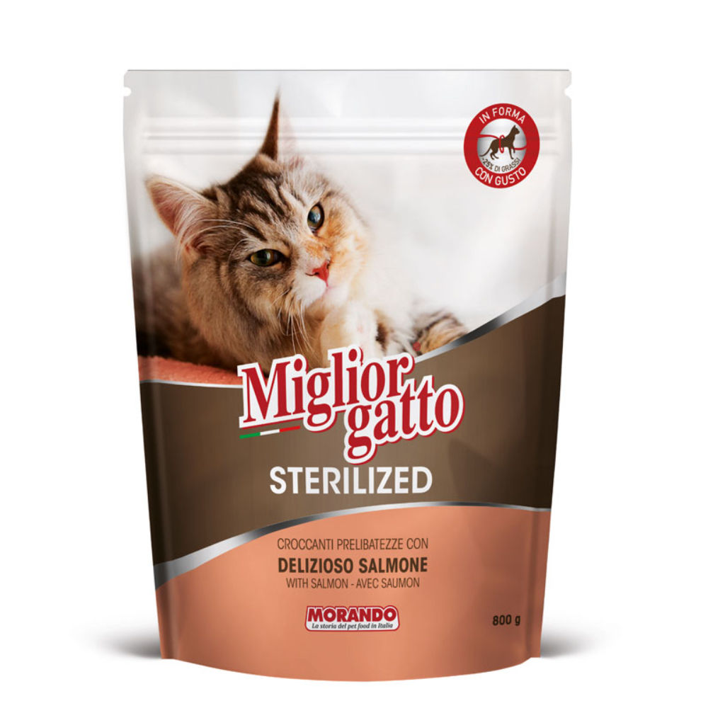 Migliorgatto Sterilized - Delizioso Salmone - 800gMorando