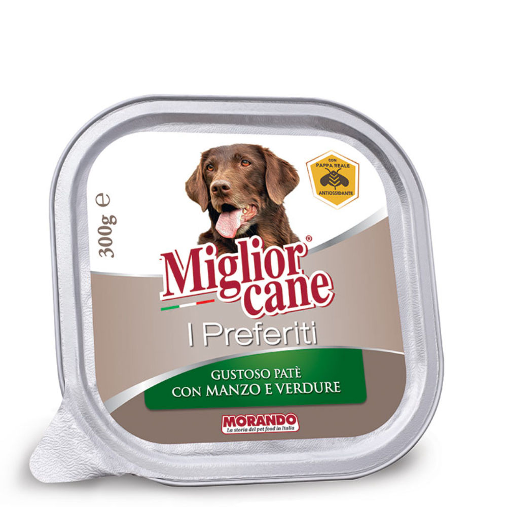 Migliorcane I Preferiti - Patè con Manzo e Verdure - 300gMorando