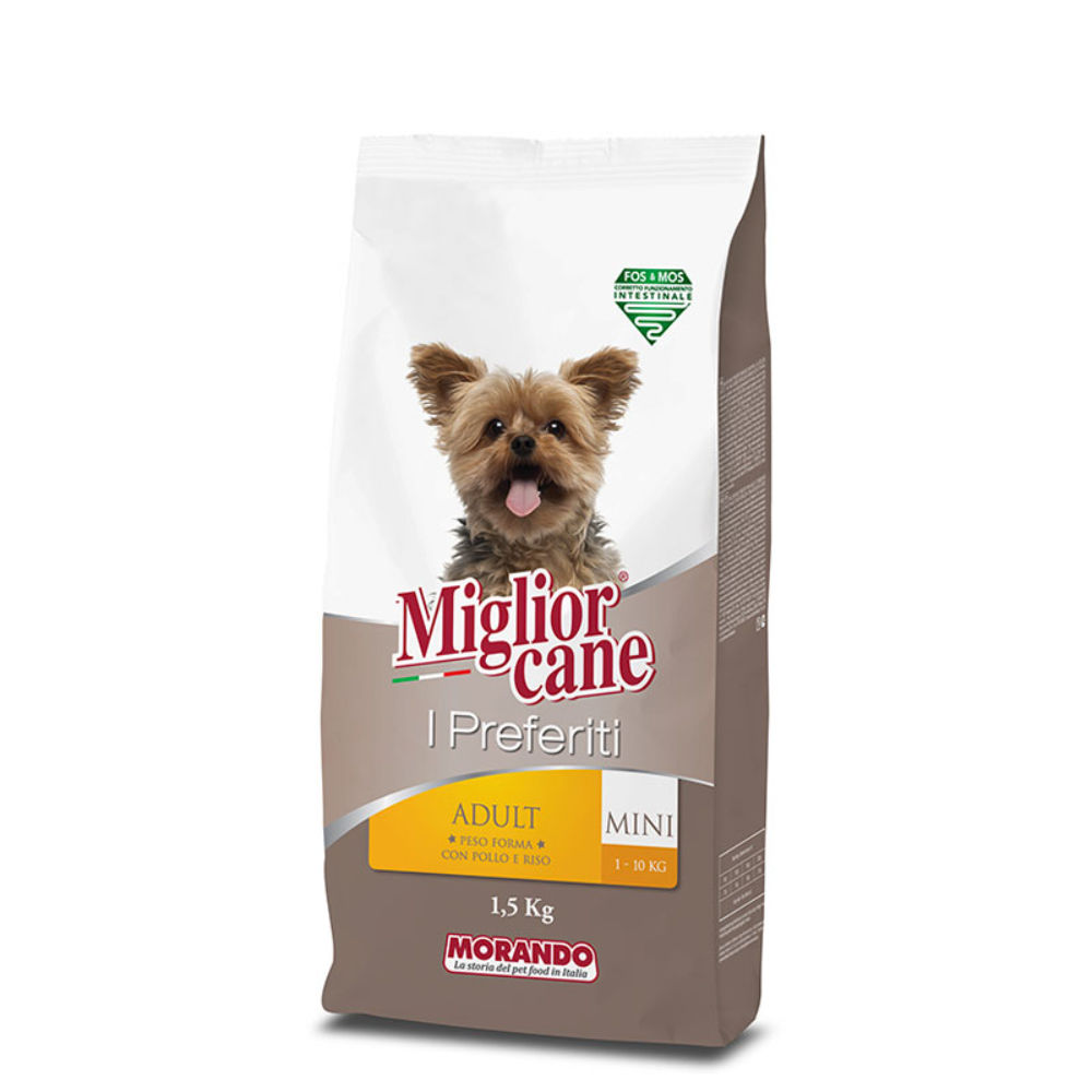 Migliorcane I Preferiti - Adult Small - Pollo e Riso - 1,5kgMorando