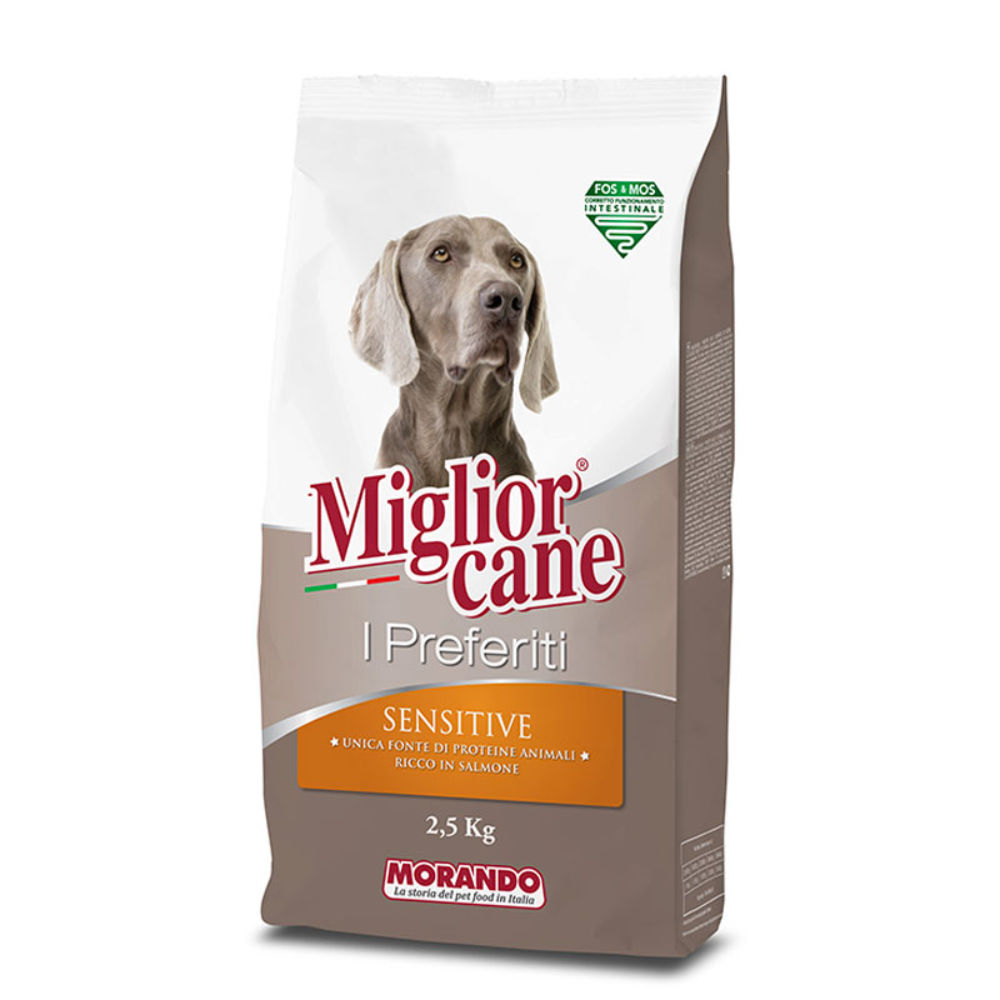 Migliorcane I Preferiti - Sensitive Crocchette con Salmone - 2,5kgMorando