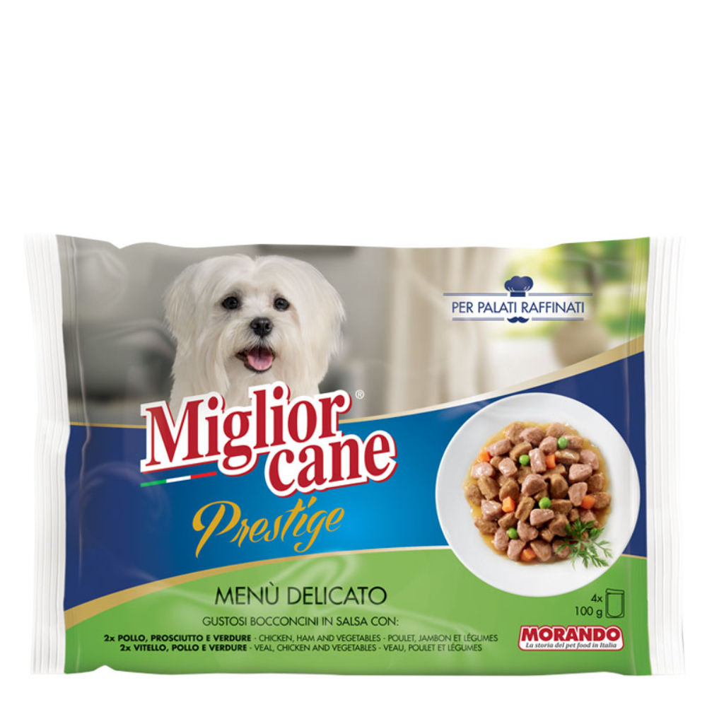Migliorcane Prestige - Menù Delicato - 4x100gMorando