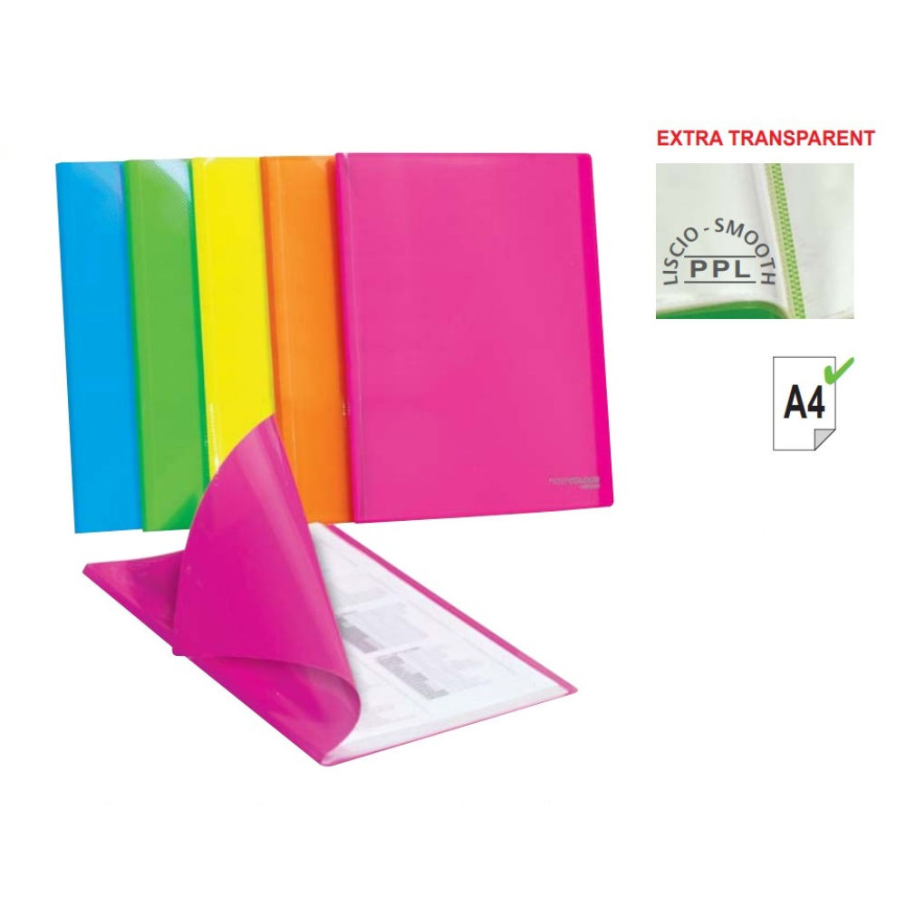 PORTALISTINO A4 FLUO 40 BUSTE - ASSORTITIArda