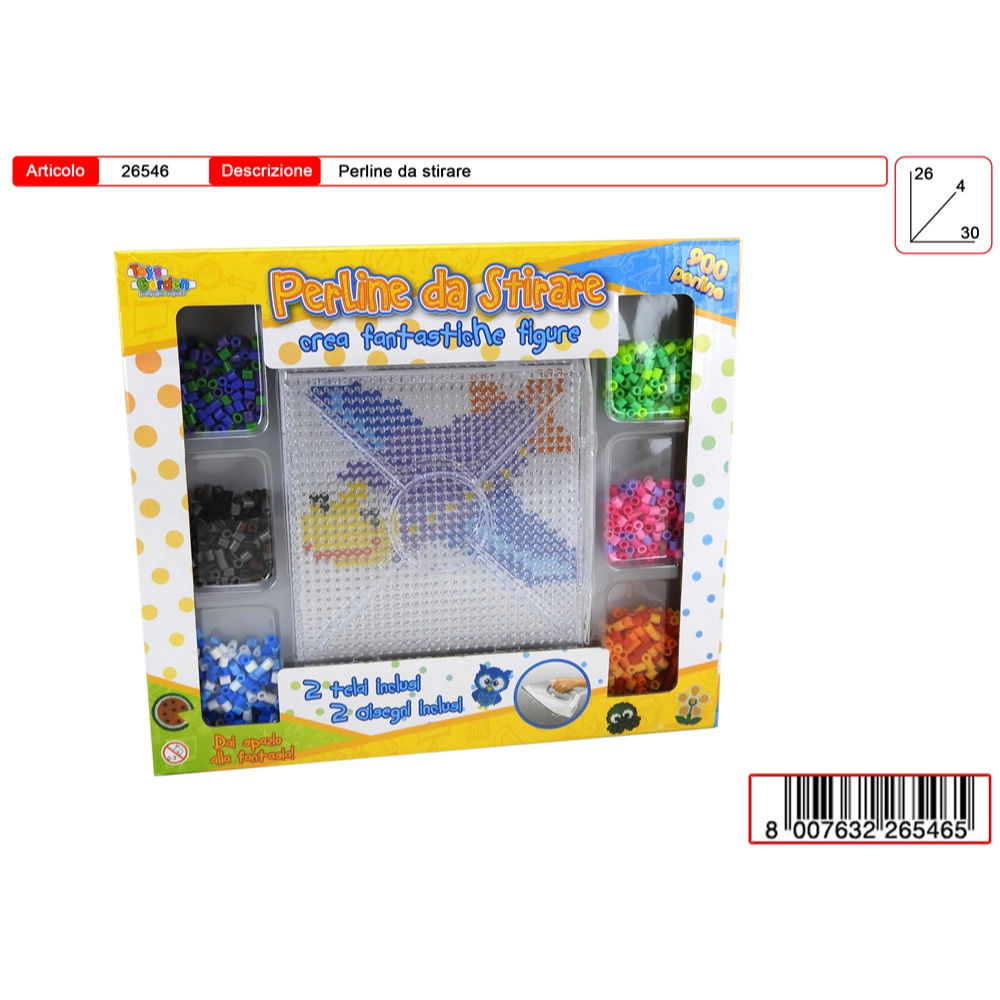 TOYS GARDEN SET PERLINE DA STIRARE 900PZToys Garden