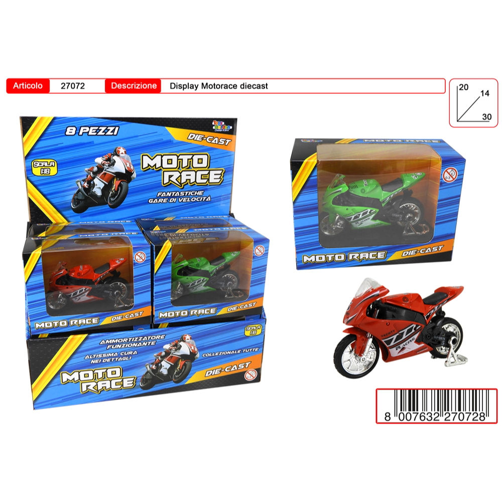 DIECAST MOTO DA CORSA 1:18Toys Garden