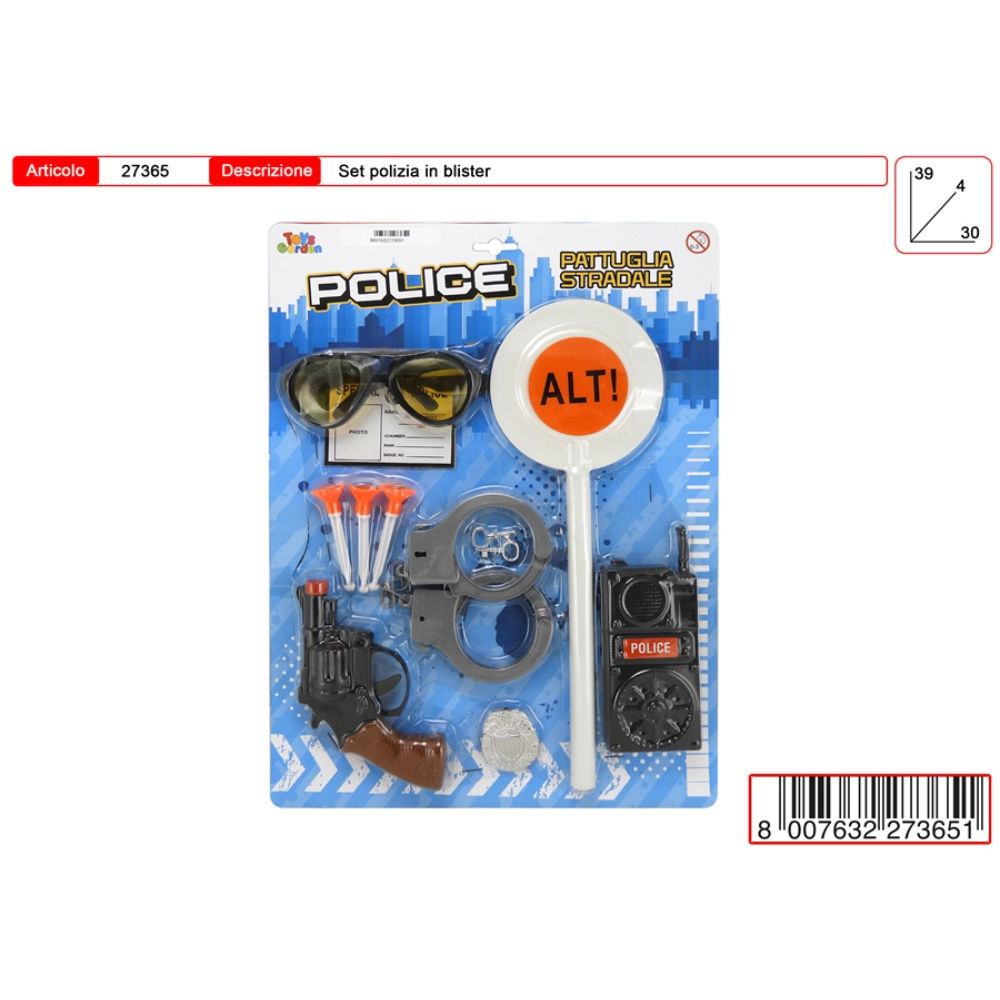 SET POLIZIA STRADALE 7PZToys Garden