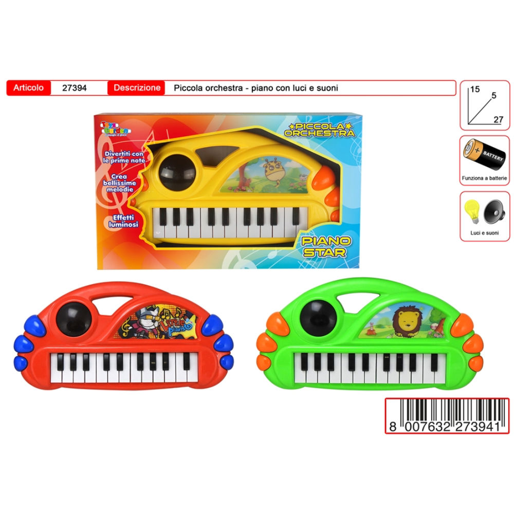 PICCOLA ORCHESTRA PIANOLA MUSICALEToys Garden