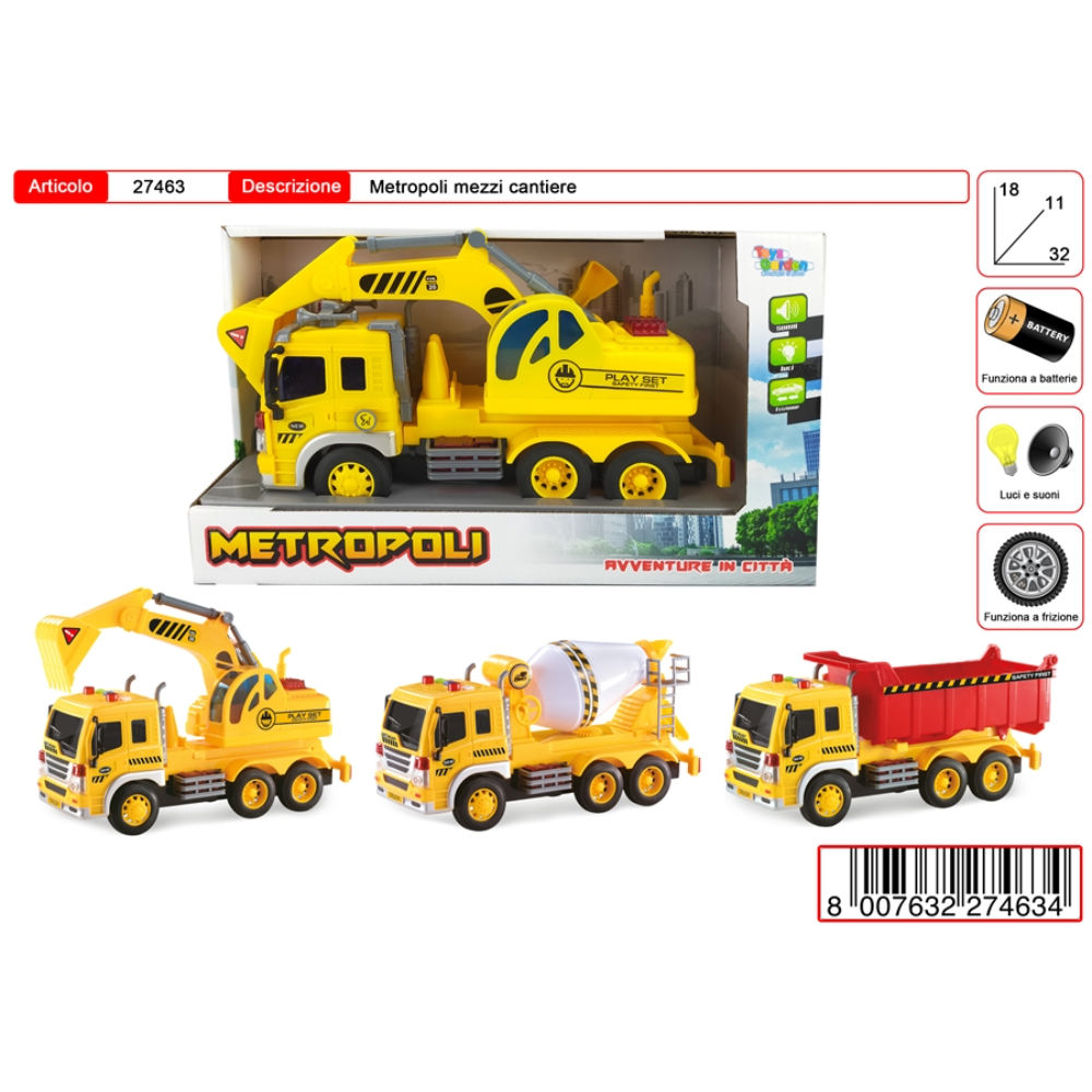 METROPOLI VEICOLO DA CANTIEREToys Garden