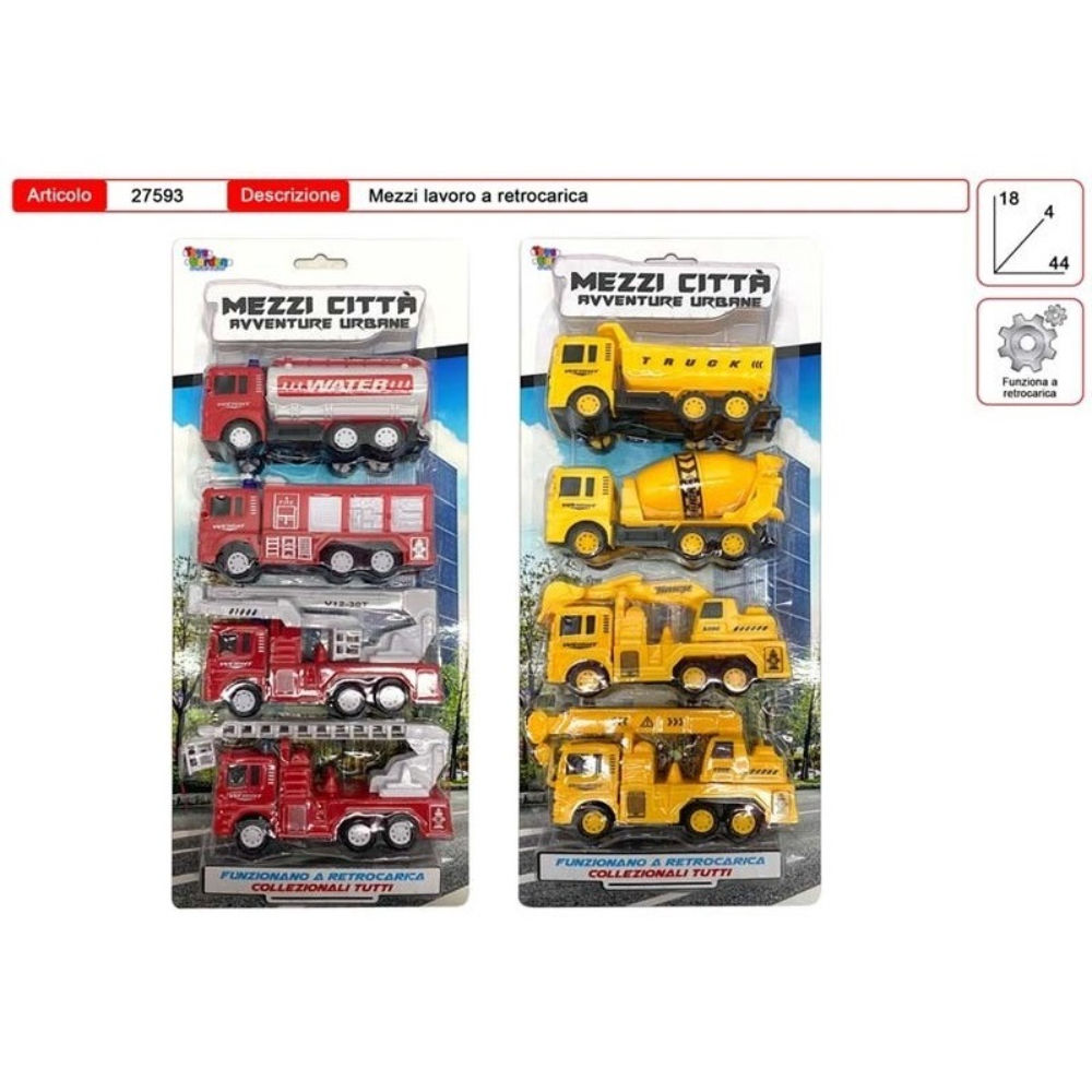 SET 4 MEZZI CITTÀ - AVVENTURE URBANEToys Garden