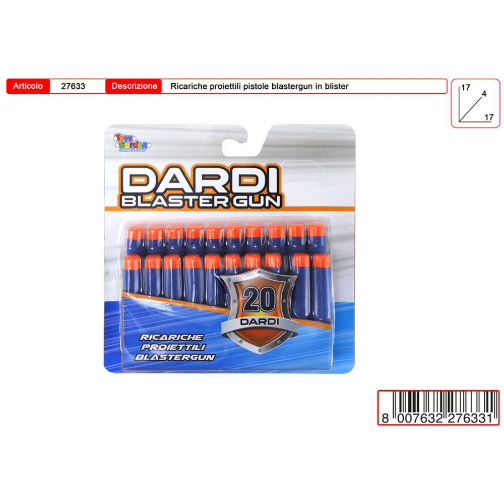 RICARICA DARDI BLASTER GUN 20PZToys Garden