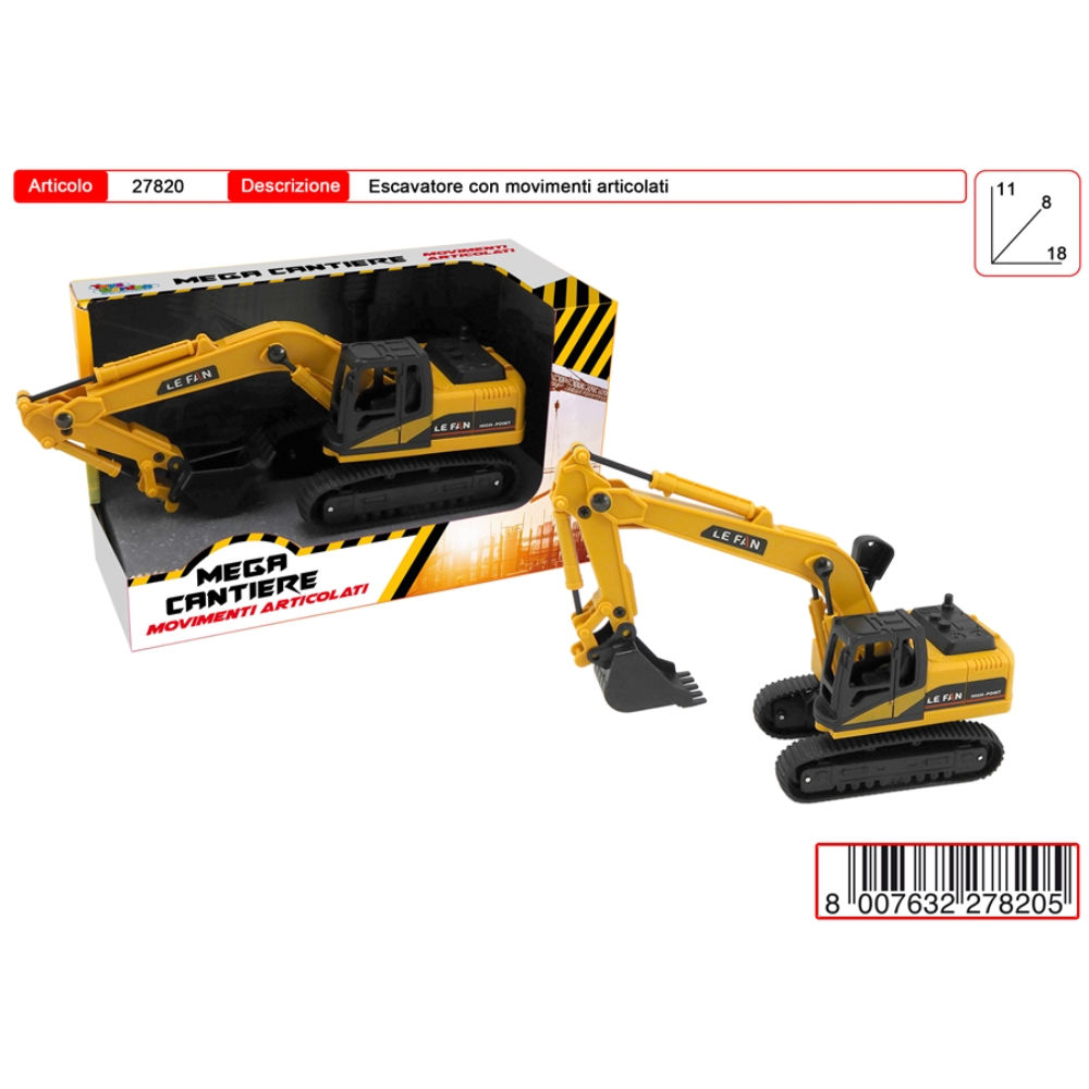MEGA CANTIERE ESCAVATOREToys Garden