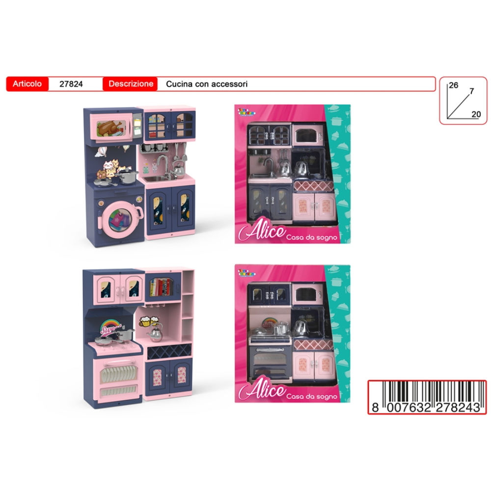 ALICE SET CUCINA DOPPIAToys Garden