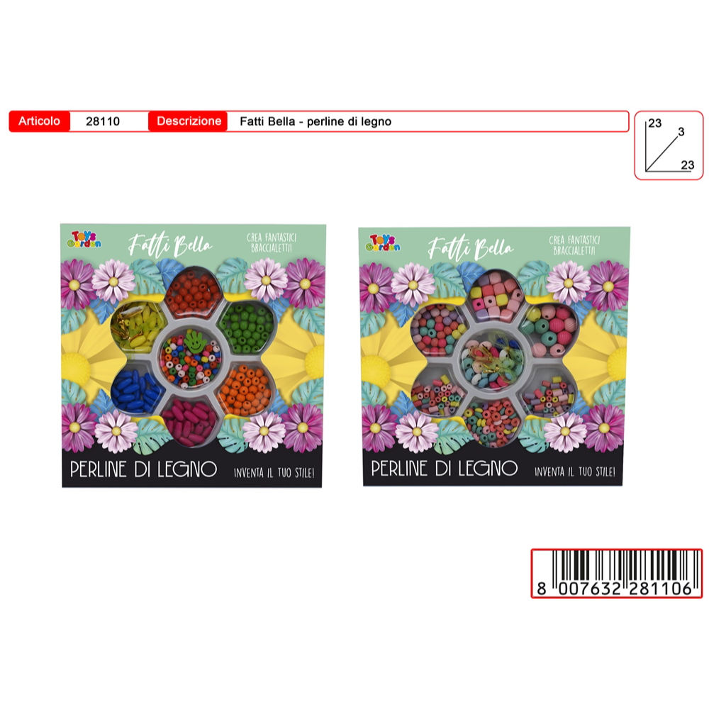 FATTI BELLA SET PERLINE IN LEGNOToys Garden