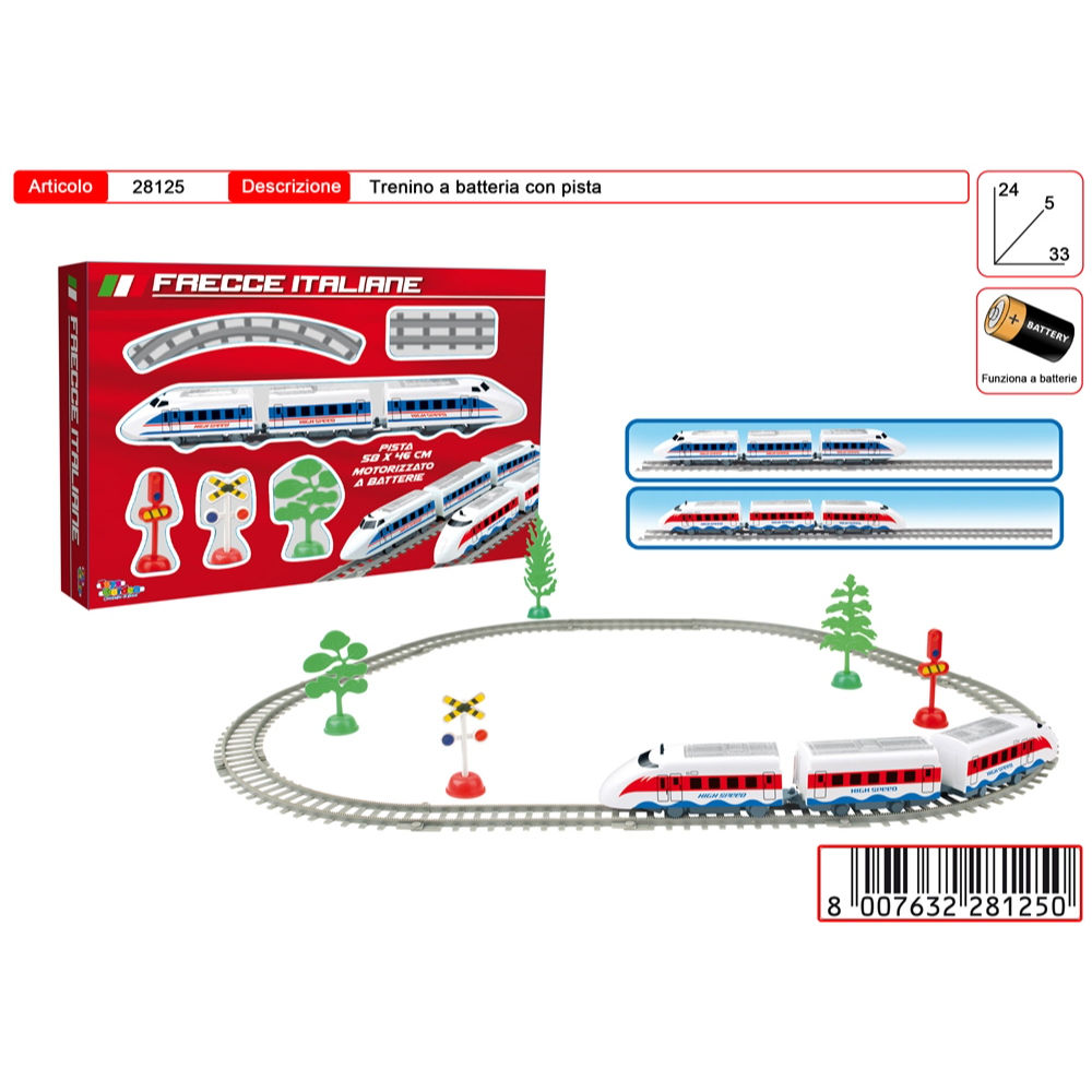 FRECCE ITALIANE TRENO CON PISTAToys Garden