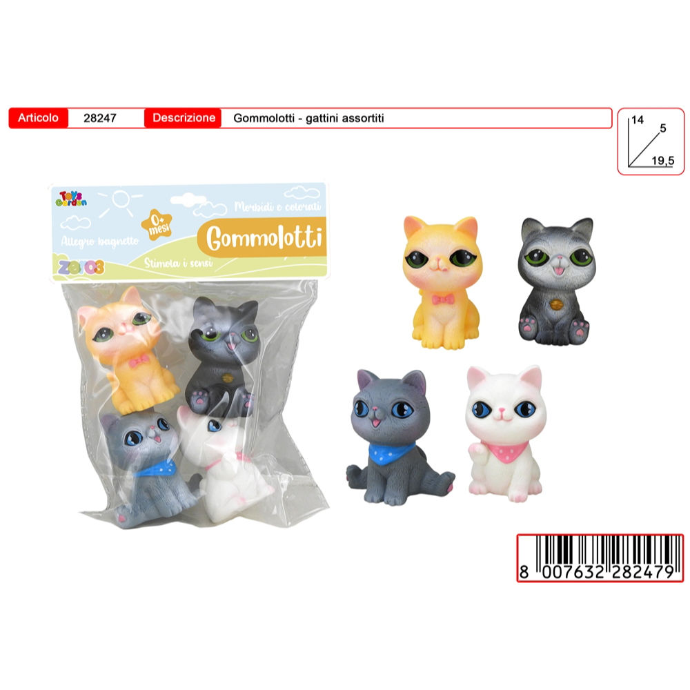 GOMMOLOTTI GATTINI 4ZToys Garden