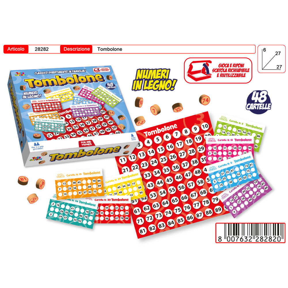 TOMBOLONE 48 CARTELLE CLASSICOToys Garden