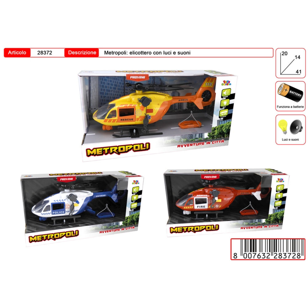 METROPOLI EMERCENGY HELICOPTERToys Garden