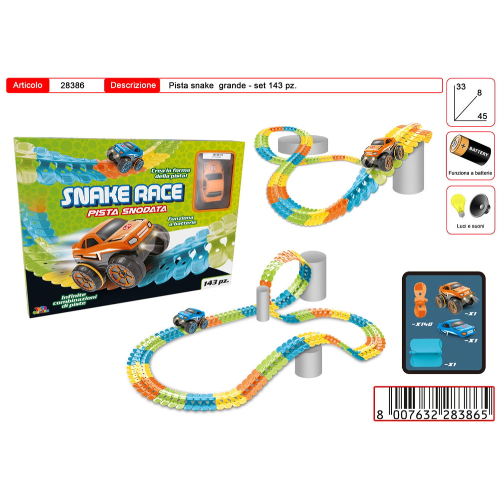 SNAKE RACE TRACK PISTA SNODATAToys Garden