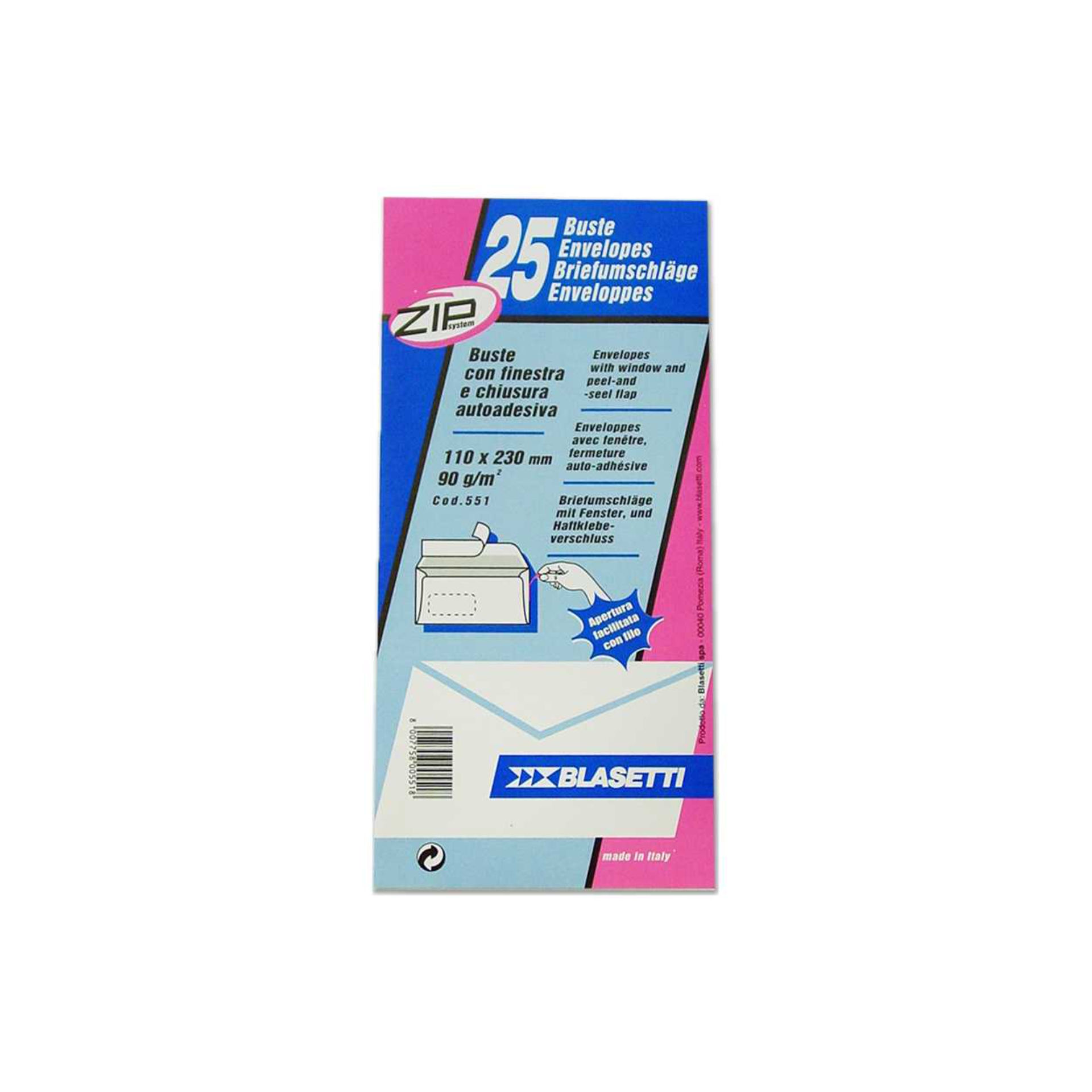 BUSTA MAILPACK 11X23 STRIP C/FIN.CONF.25 PEZZI 551Mailpack