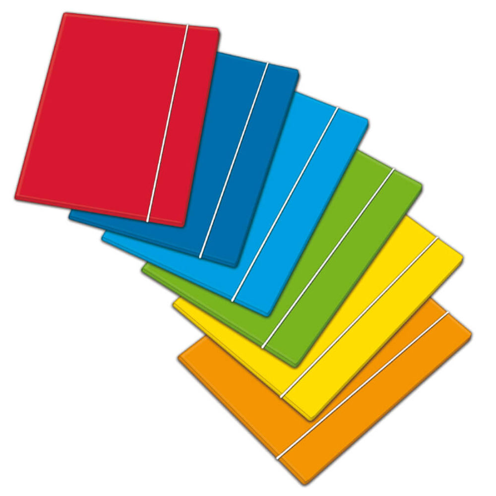 CARTELLINA 3 LEMBI A4 CON ELASTICO D.1CMOne Color