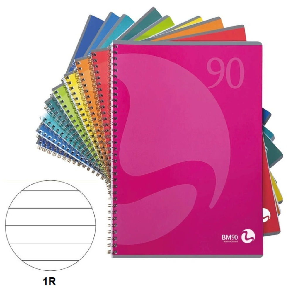 BM QUADERNO SPIRALATO A4 NO FORI RIGHE 1RBm Be More