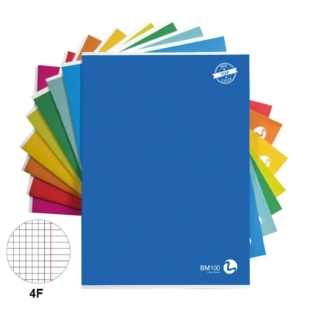 BM MAXI QUADERNO A4 TOP 100g/m²- QUADRETTI 4FBm Be More