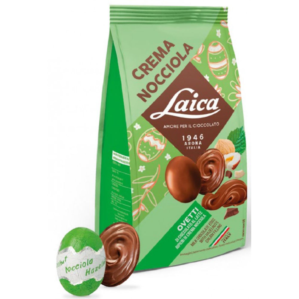 Laica Ovetti con Cioccolato al Latte alla Nocciola - 120gLaica
