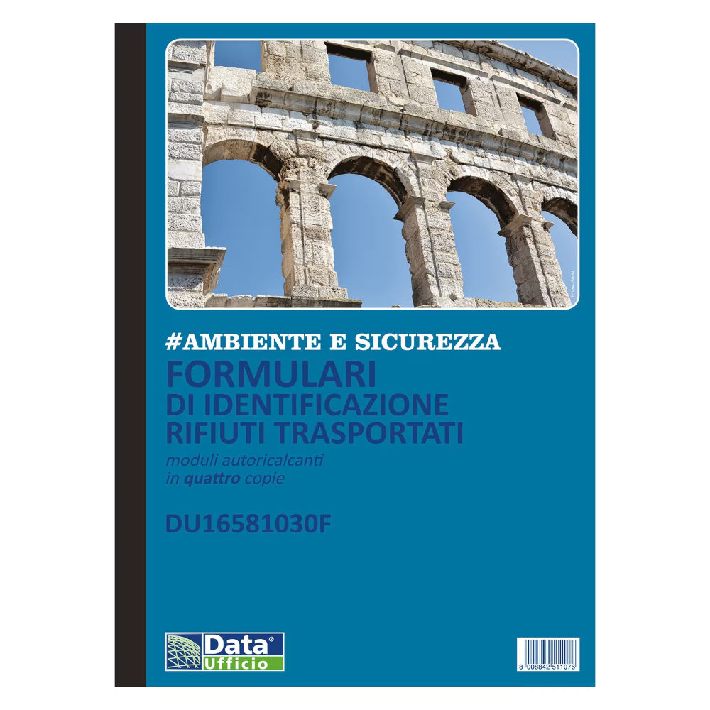 BLOCCO FORMULARIO RIFIUTI 4 COPPIE AUTORICALCANTIData Ufficio