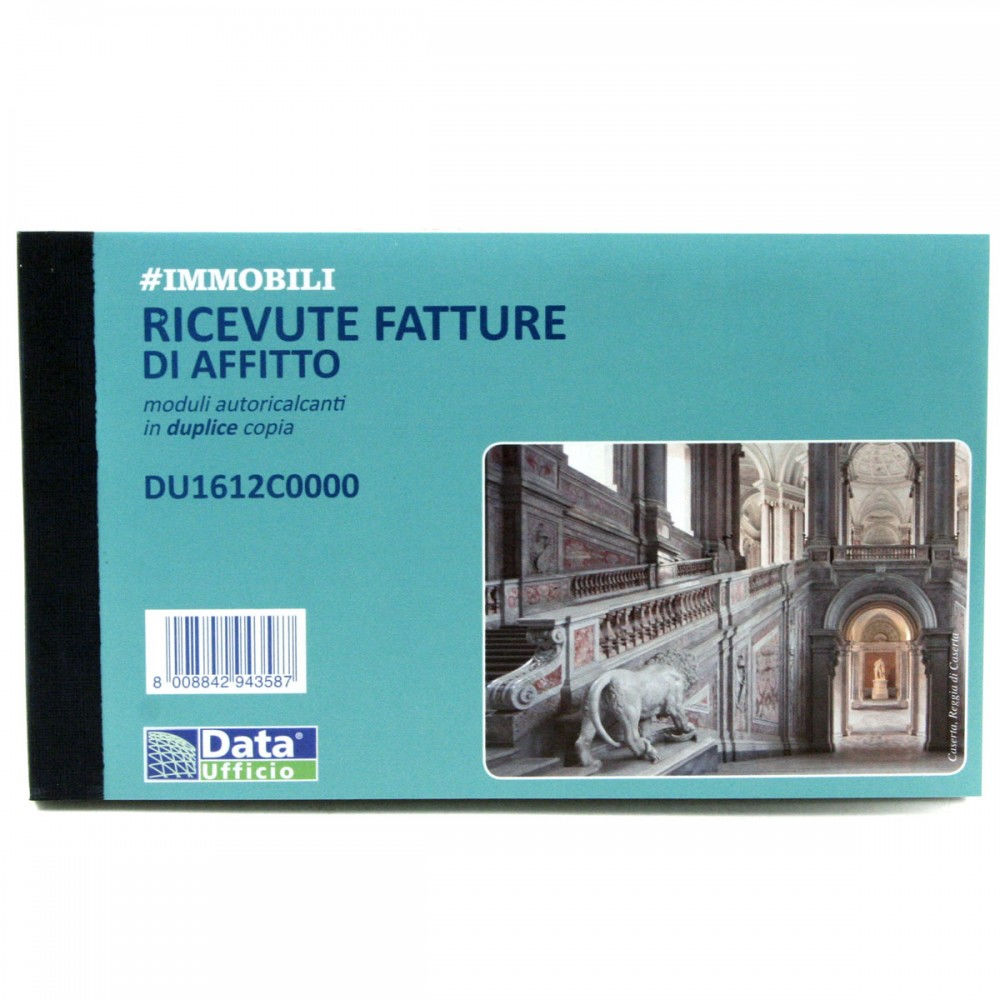 BLOCCO RIC./FATTURA AFFITTO 2 COPIE A6 DU1612C0000Data