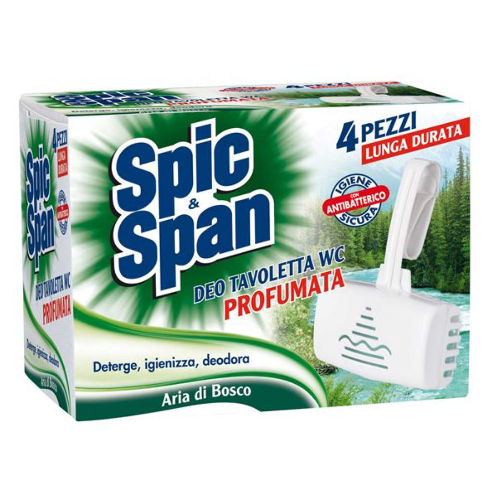 Spic&Span Deo Tavoletta WC Profumata Aria di Bosco -  4pzSpic & Span