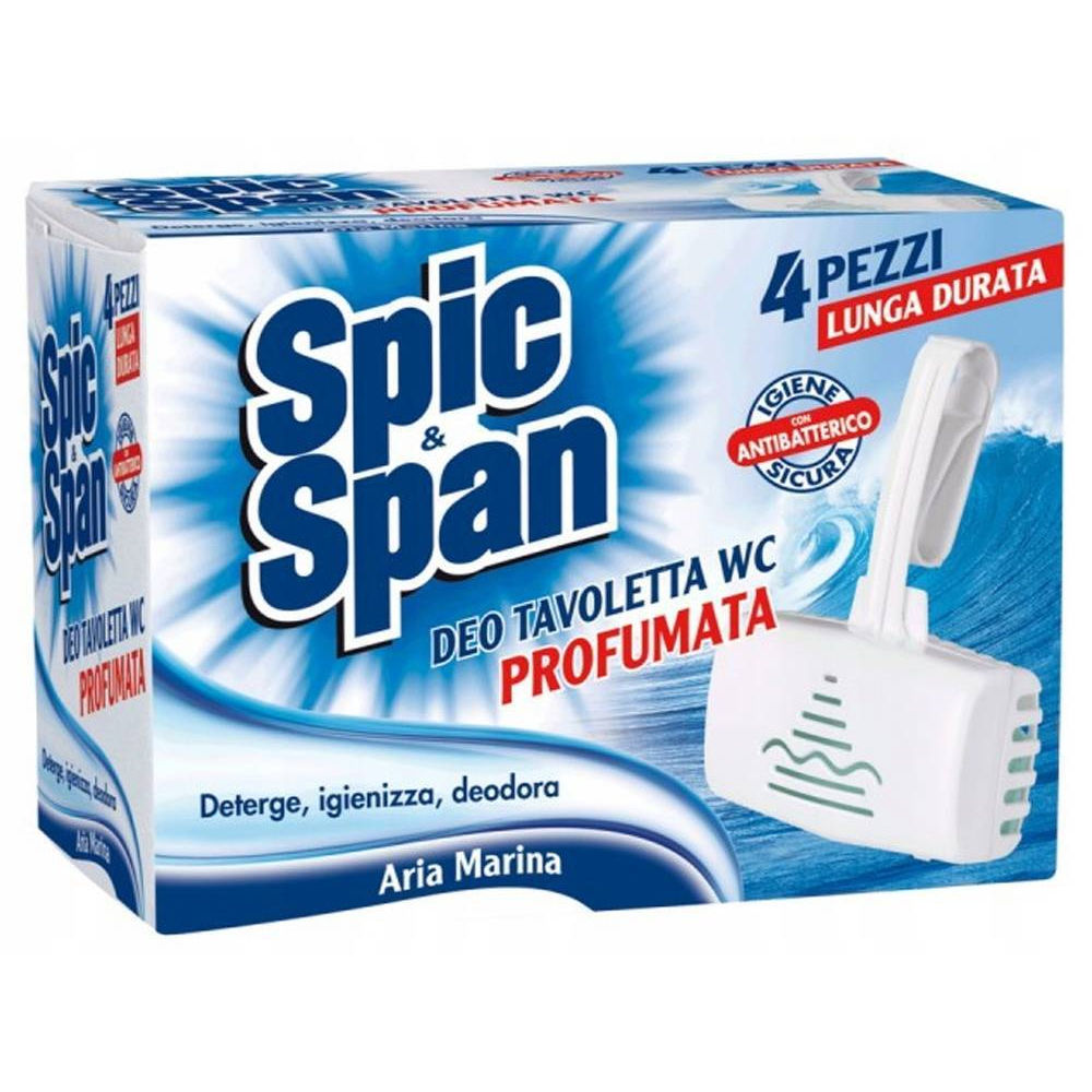 Spic&Span Deo Tavoletta WC Profumata Aria Marina -  4pzSpic & Span
