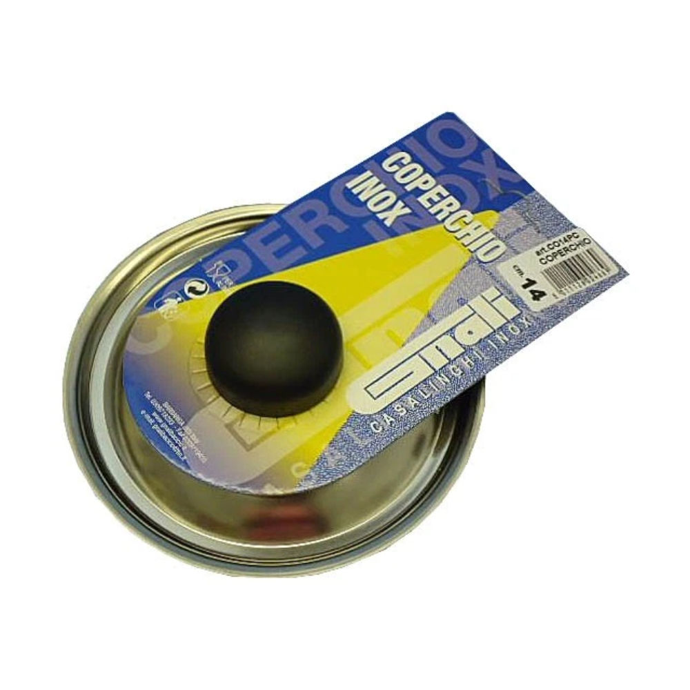 COPERCHIO CM,14 INOX 18/CPOMOLO PLASTICA C/CART, EGnali