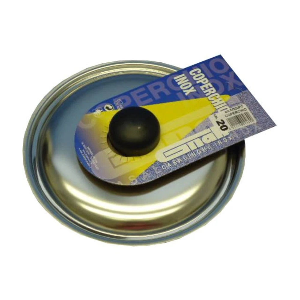 COPERCHIO CM,20 INOX 18/CPOMOLO PLASTICA C/CART, ESPOSITOREGnali