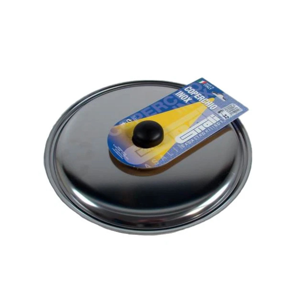 COPERCHIO CM,32 INOX 18/CPOMOLO PLASTICA C/CART, ESPOSITOREGnali