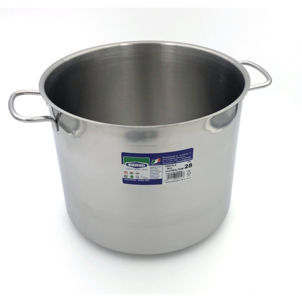 PENTOLA CM,28 INOX 18/CMOD, REALTERMGnali