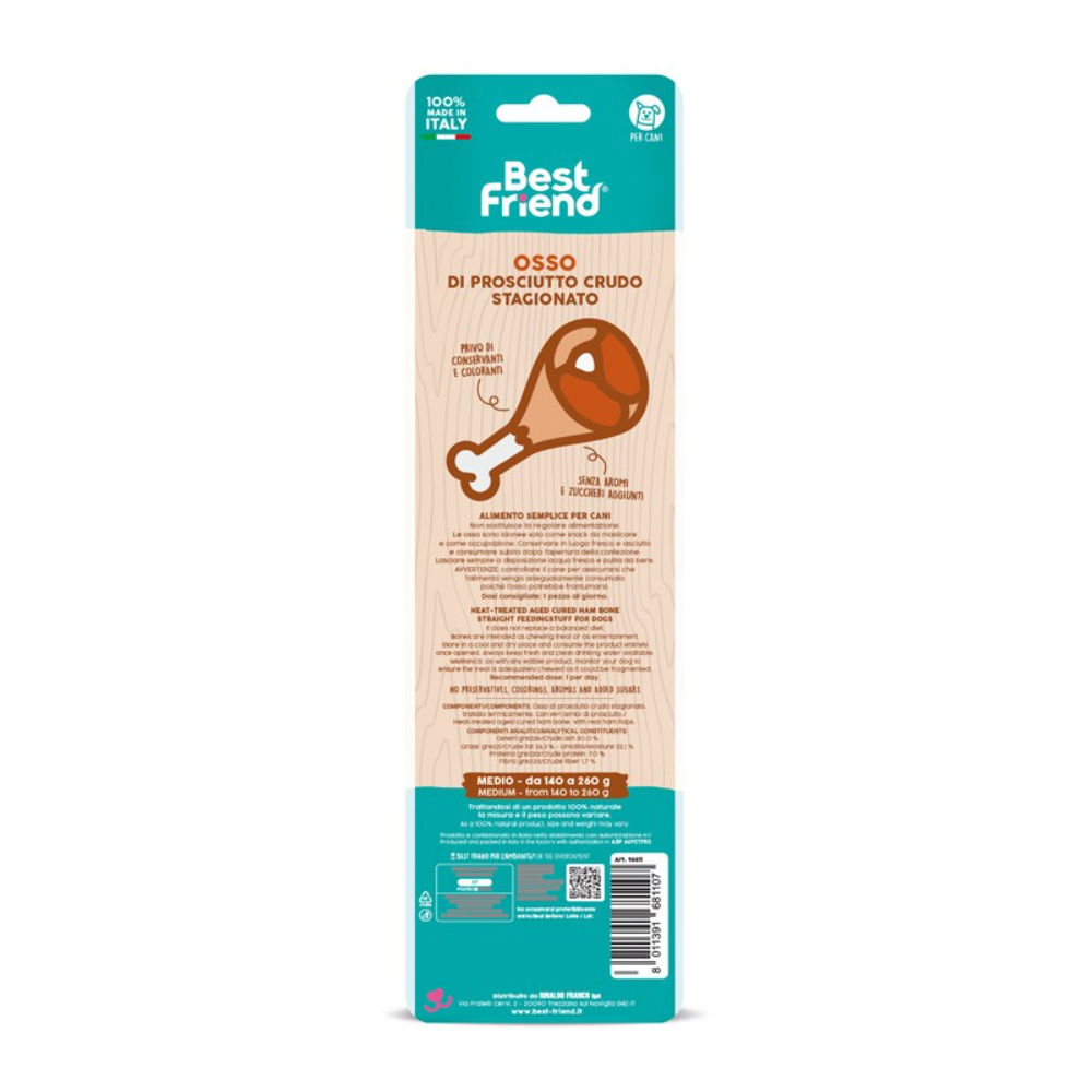 BESTBONE OSSO DI PROSCIUTTO MEDIO - 140/260gBest Friend
