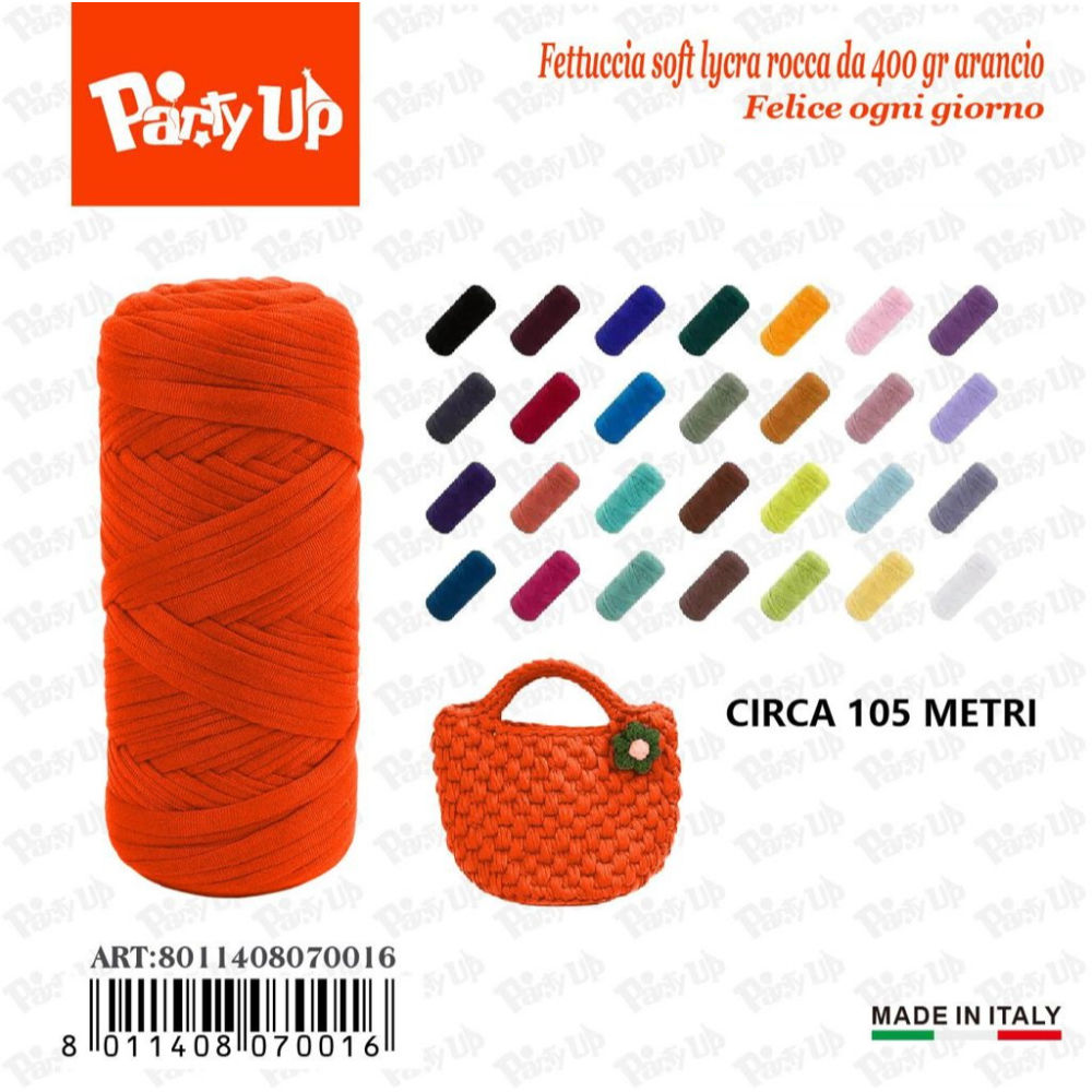 Fettuccia Soft Lycra 400g - ArancioneParty Up