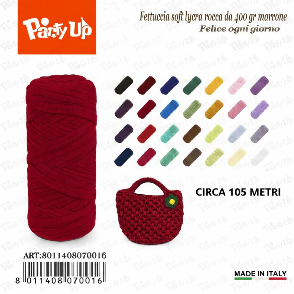 Fettuccia Soft Lycra 400g - BordeauxParty Up