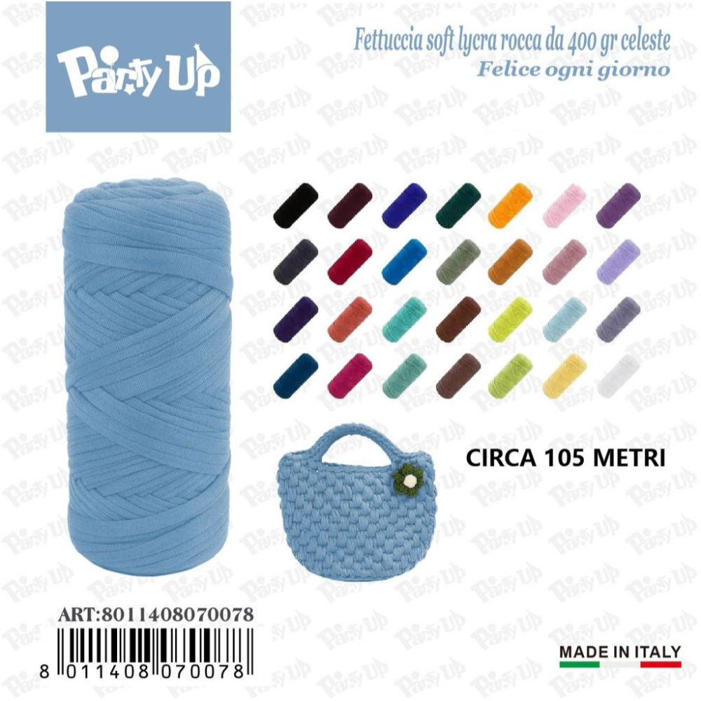 Fettuccia Soft Lycra 400g - CelesteParty Up