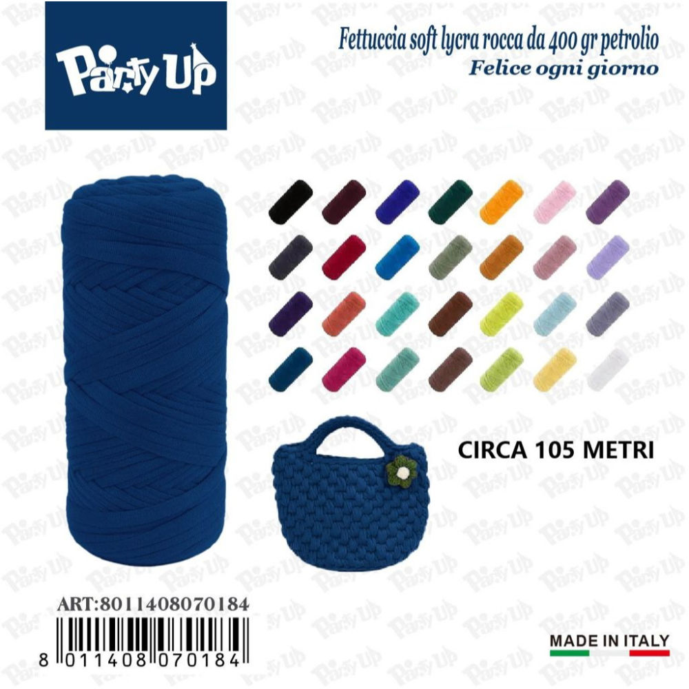 Fettuccia Soft Lycra 400g - PetrolioParty Up