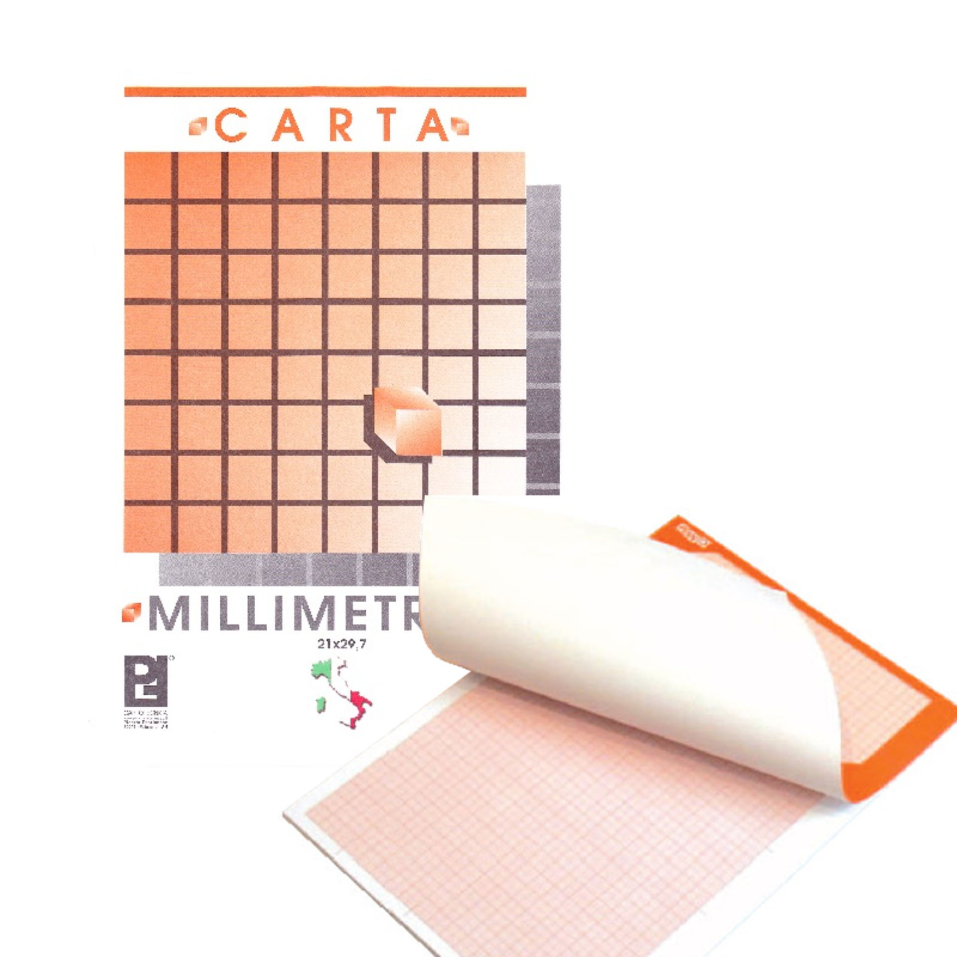 BLOCCO MILLIMETRATO 21X29,7 GR.80 FOGLI 10  10400Architetto