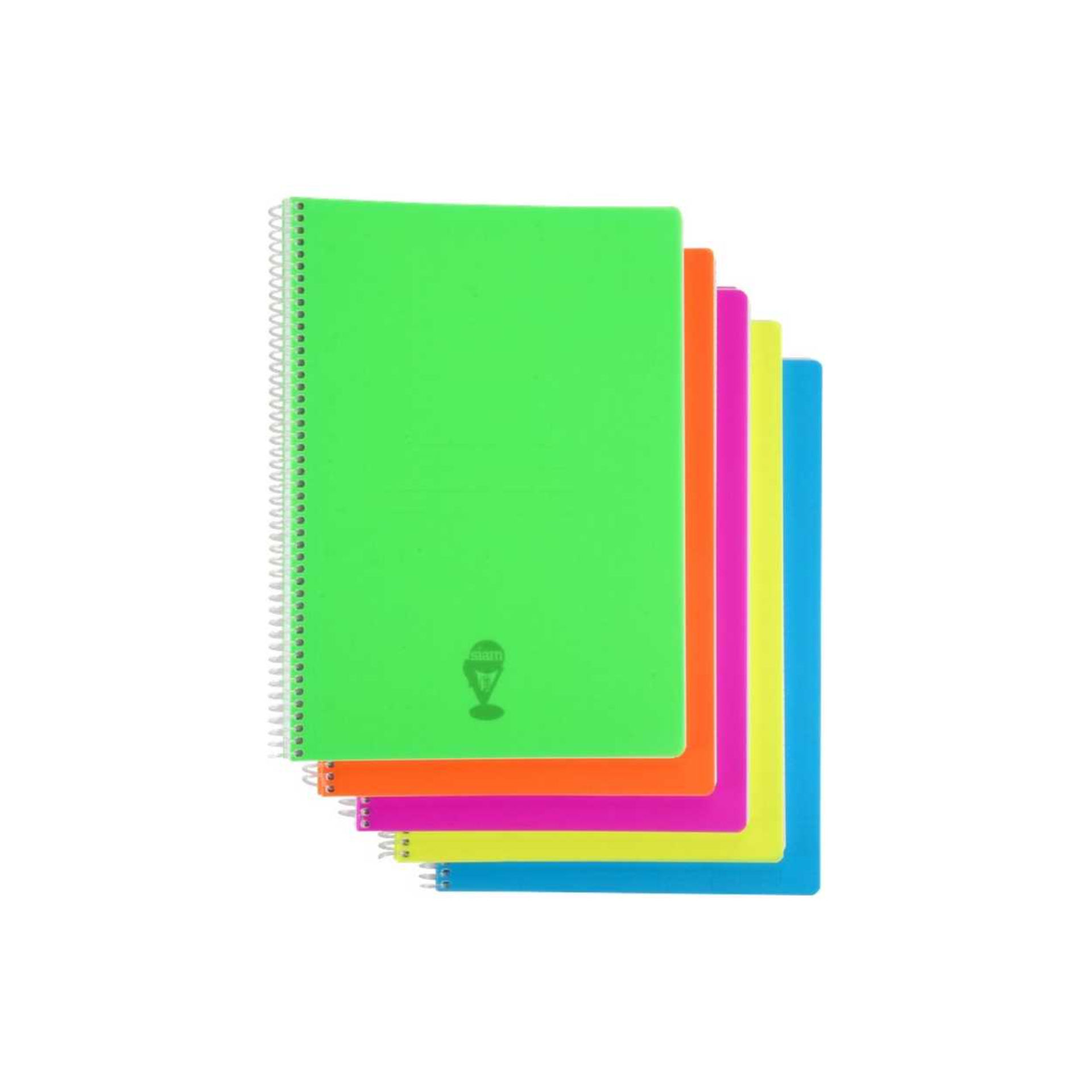 QUADERNO ACTIVE PPL C/FORI SPIR. FLUO FG.80 1RBm
